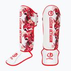 Shin guards Octagon Legion Flower white/red