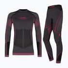 Children's thermal underwear set Alpinus Tactical Gausdal graphite/pink