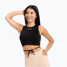 Women's Gym Glamour Tiered Training Top Black 440