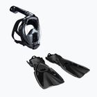 AQUASTIC Fullface snorkelling kit black SMFA-01LC