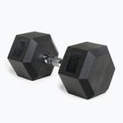 XTREXO Hex HXD250 rubberised dumbbell 25 kg