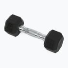 XTREXO Hex HXD25 rubberised dumbbell 2.5 kg
