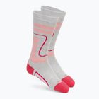 Children's Ski Socks KADVA Woolan Jrg grey/pink