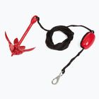 Anchor for jet ski, kayak/SUP AQUASTIC 1,5 kg 7,6 m red