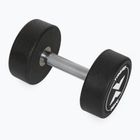 Rubber-coated cast iron dumbbell XTREXO Pro 16 kg black