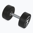 Rubber-coated cast iron dumbbell XTREXO Pro 20 kg black