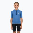 Children's cycling jersey ATTABO TEVRA JR short zip blue