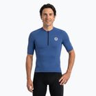 Men's cycling jersey ATTABO TEVRA short zip navy blue