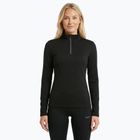 Women's thermal sweatshirt WOOLCANO Merino TOP0545 black