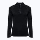 Women's thermal sweatshirt WOOLCANO Merino TOP0545 black