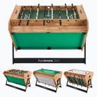 OneTeam FunArena 3-in-1 foosball, cymball, wooden/black pool table