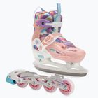 Children's inline skates ATTABO Flashled adjustable pink