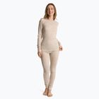 Women's thermal underwear set WOOLCANO Merino 100% SET0543 beige