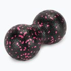 Double massage ball XTREXO TRX-MSP008 8 cm black/pink
