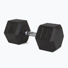 TREXO Hex 37.5 kg rubberised dumbbells