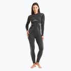 Women's KADVA Streif W Set thermal underwear set, seamless, black