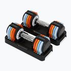XTREXO adjustable dumbbell set 2 x 5 kg multicolour