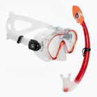 Children's snorkelling set AQUASTIC Minke mask + snorkel red