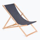 Garden lounger with adjustable backrest KADVA LSR01310 grey