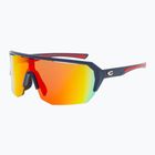 Sunglasses GOG Bragi navy blue/red reflex black/red