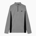 Menʼs fleece sweatshirt 4F M045 cold light grey