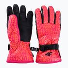 Children's ski gloves 4F FNK F127 multicolour 2 allover