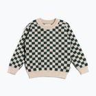 KID STORY Merino green chessboard children's jumper