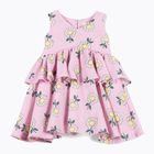 KID STORY baby dress muslin pink daisy