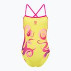 SWEEP Aqua Kraken women's one-piece swimsuit pink/yellow
