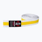 Ground Game children's judo belt white and yellow