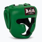 Boxing helmet RAJA BOXING Genuine Leather green