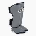 Tibia and foot protectors RAJA BOXING Lightweight Shin Guards Semi Leather grey