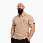 Men's polo shirt Octagon Legion Tipped Small Logo 3D Polo beige