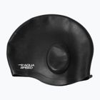 AQUA-SPEED Ear Cap Comfort Swim Cap Black