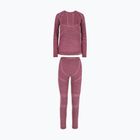 Women's thermal underwear set Viking Lan Pro claret/light pink