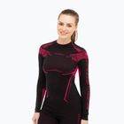 Women's thermal T-shirt Brubeck Dry 9044 black/pink LS15690