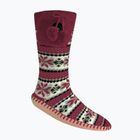 Glovii GQ5 white/red/grey heated slippers with socks