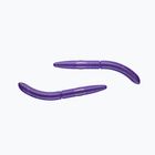 Libra Lures Fatty D'Worm Krill rubber bait 10 pcs purple with glitter FATTYDWORMK65