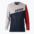 Leatt MTB 4.0 Ultraweld men's cycling jersey white and navy blue 5021120400