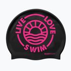 Swim cap BuddySwim LLS2 Silicone black / pink