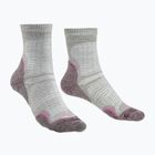 Women's trekking socks Bridgedale Hike Ultralight Performance Crew aubergine