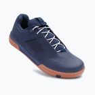 Men's platform cycling shoes Crankbrothers Stamp Lace navy blue and brown CR-STL04281A105