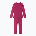 Reima Kinsei cranberry pink children's thermal underwear set