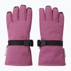 Reima Tartu red violet children's ski gloves