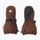 Children's ski gloves Reima Ote umber brown