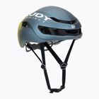 Bike helmet Rudy Project Nytron blue avio/apple green metal matte
