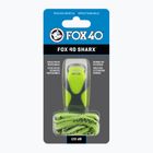 Fox 40 Sharx Safety neon/grey whistle with cord
