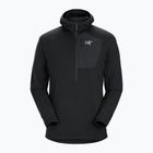 Men's Arc'teryx Delta 1/2 Zip Hoody fleece sweatshirt black X000005488017