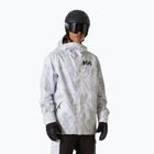 Men's ski jacket Helly Hansen Ullr D Shell Graphic grey fog snow camo aop