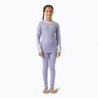 Helly Hansen JR Lifa Merino Midweight bright lavender children's thermal underwear set